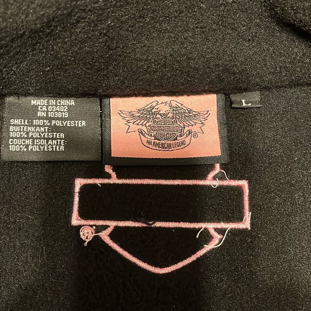 Harley-Davidson women’s fleece jacket. Size Large. Like new.